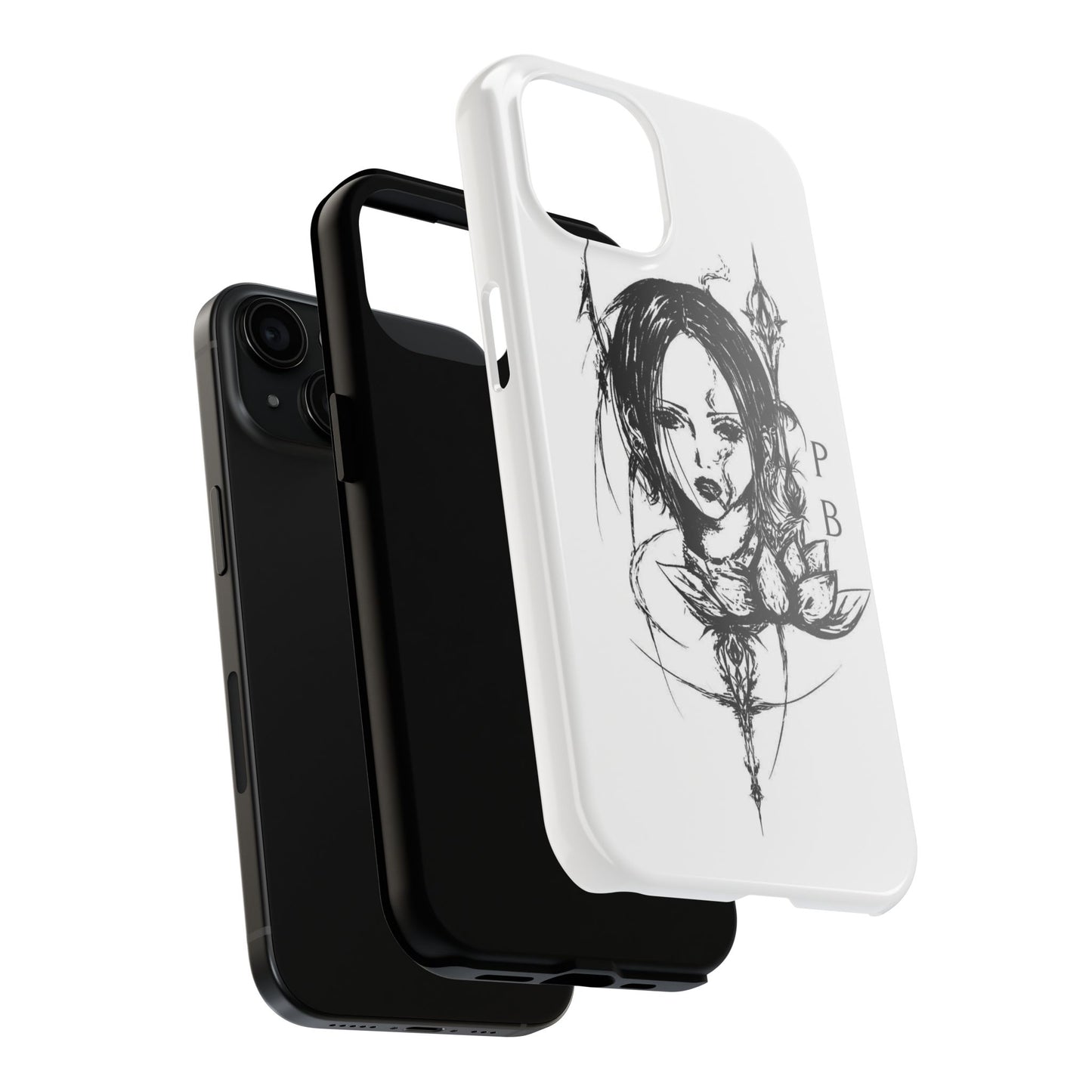 Artistic Tough Phone Case, Unique Phone Cover, Phone Protector Gift, Stylish Mobile Accessory, Custom Cell Phone Case